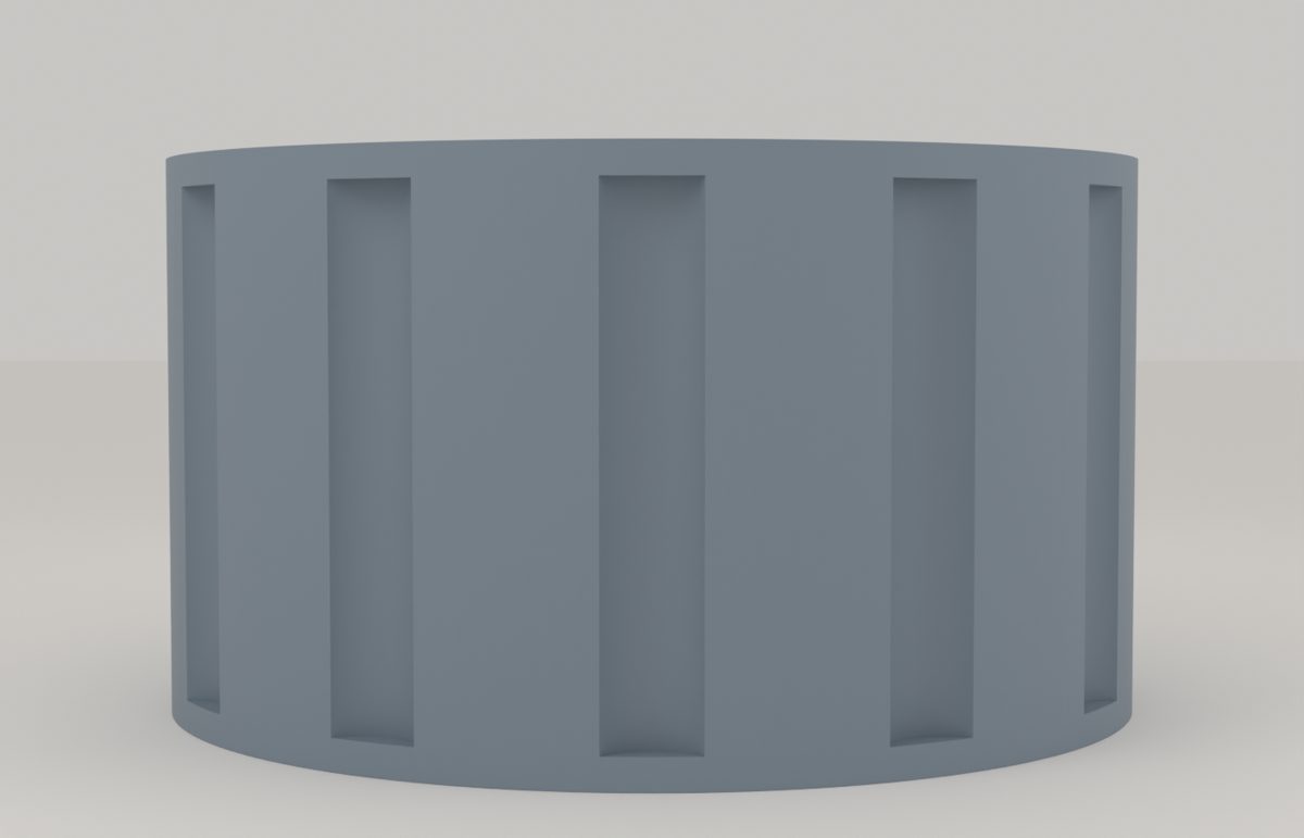 Render of the control knob from the front
