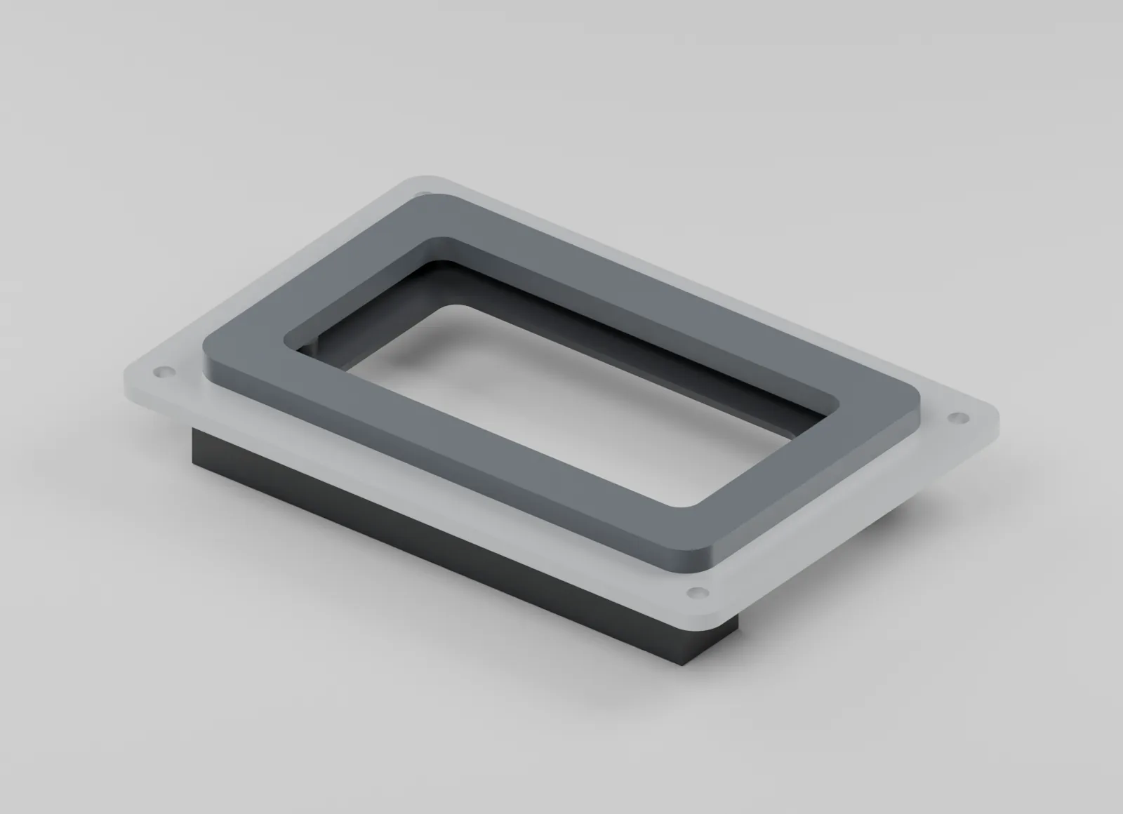 Rear clamp frame and panel interface