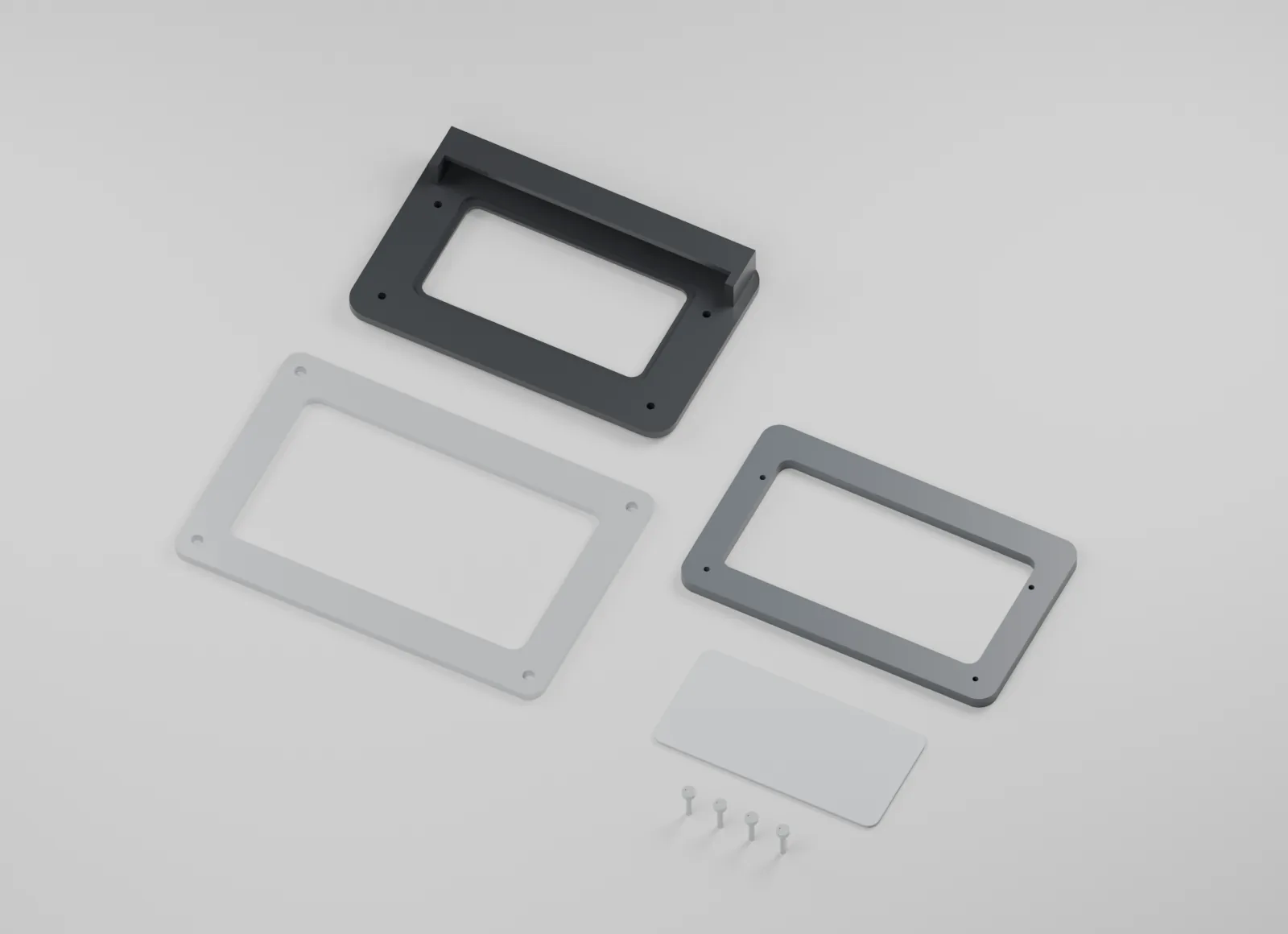 Bezel components and original references arranged separately
