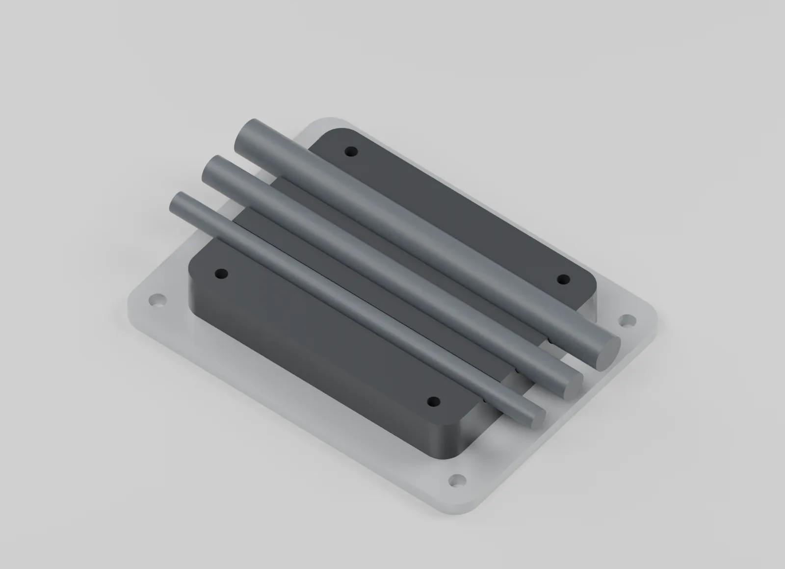 Guide with upper bridge removed