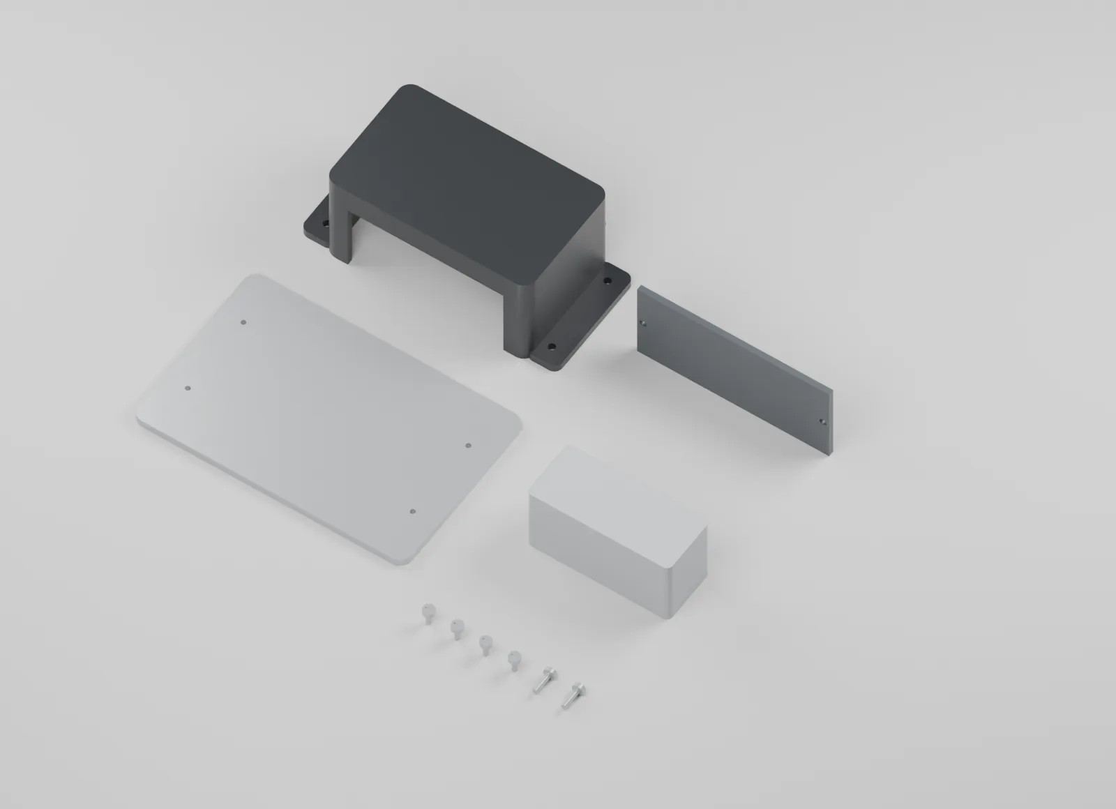 Instrument-cover components arranged separately