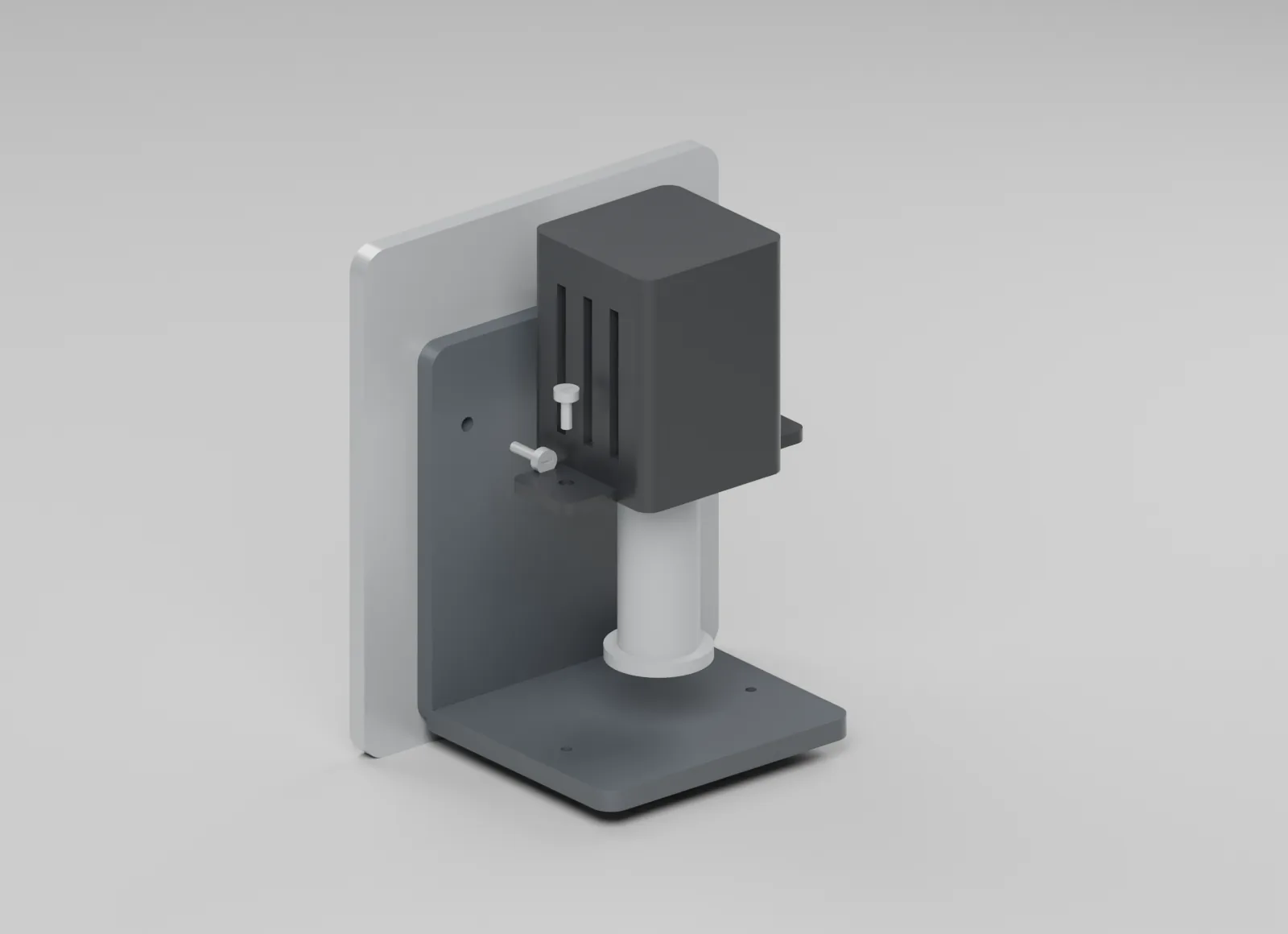 Exploded view of hvac sensor bracket with removable cover