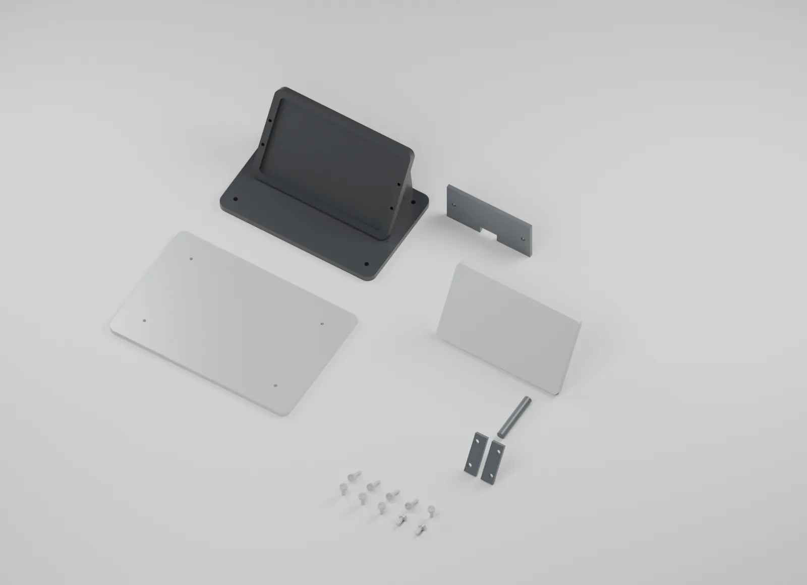 Display mount and reference components arranged separately