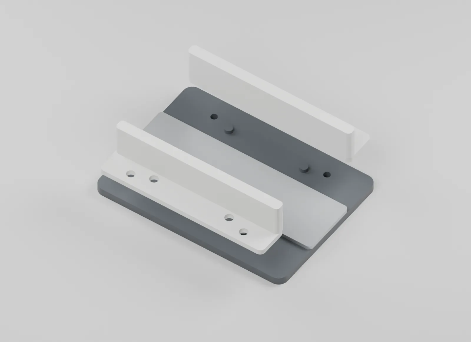 Raised guide cassettes exposing locating features