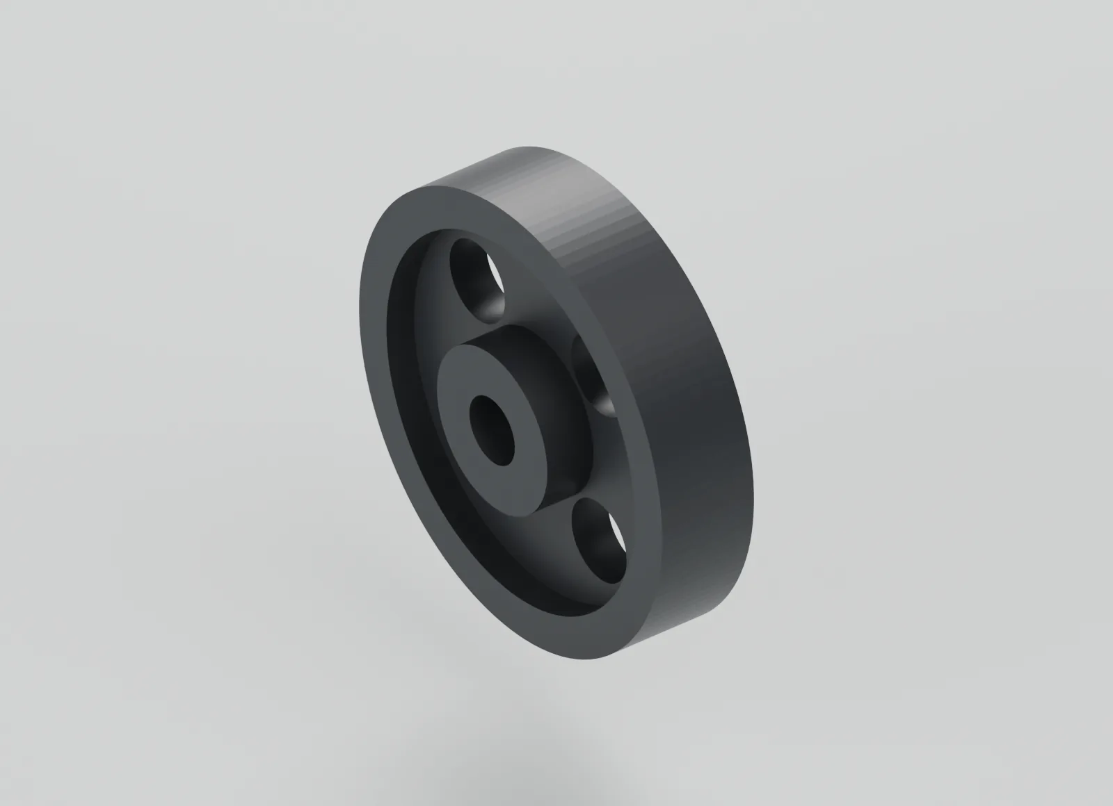 The wheel hub and rim.