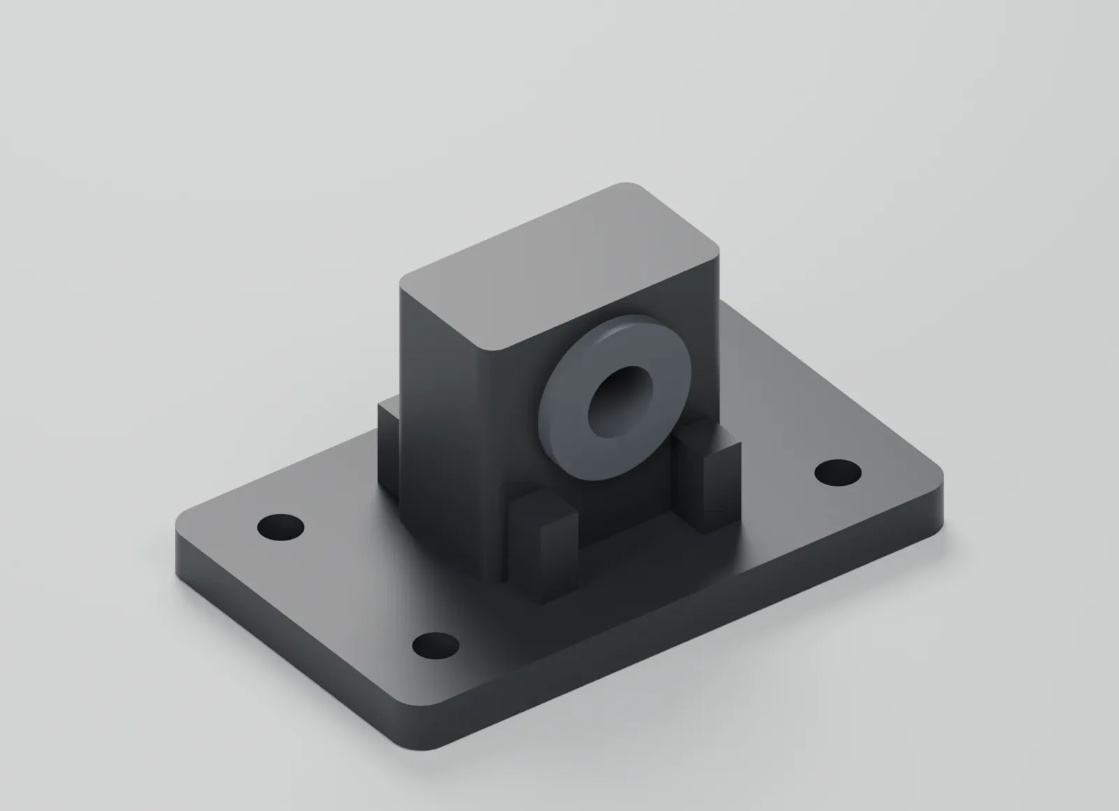 The reconstructed bracket and fitted bushing.