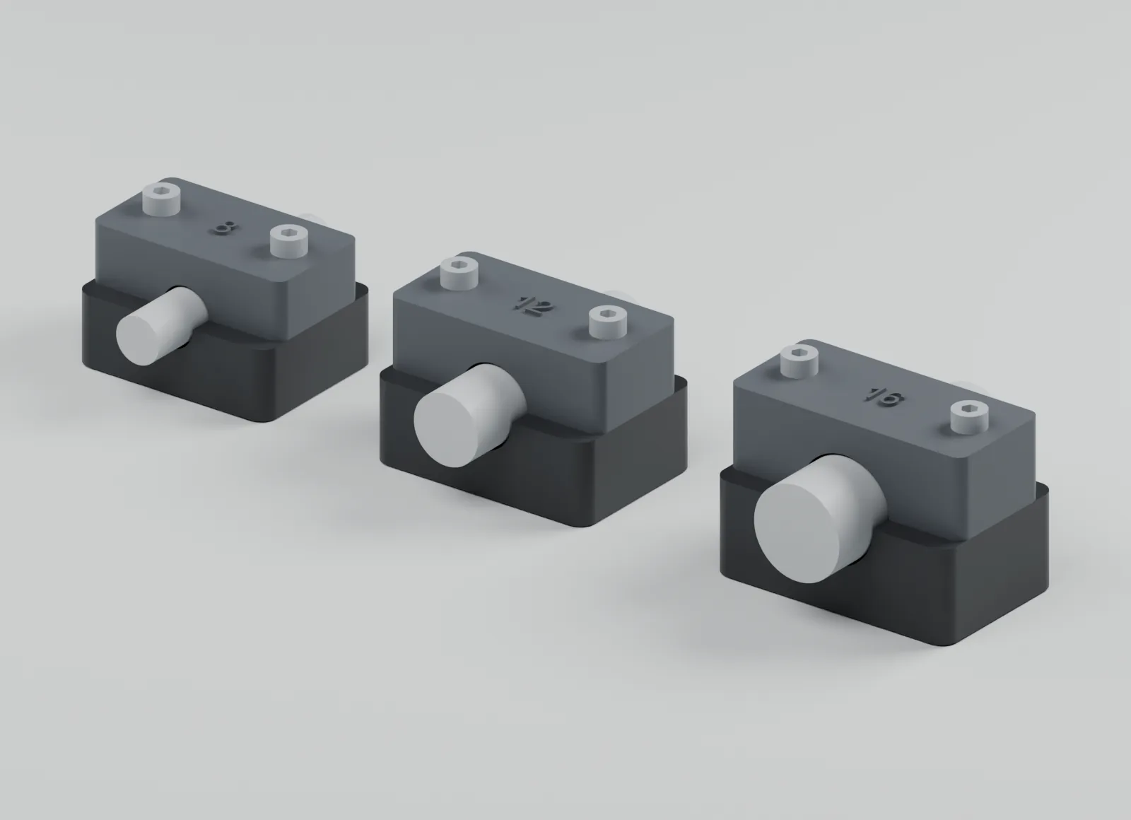 The three original cable-guide variants.