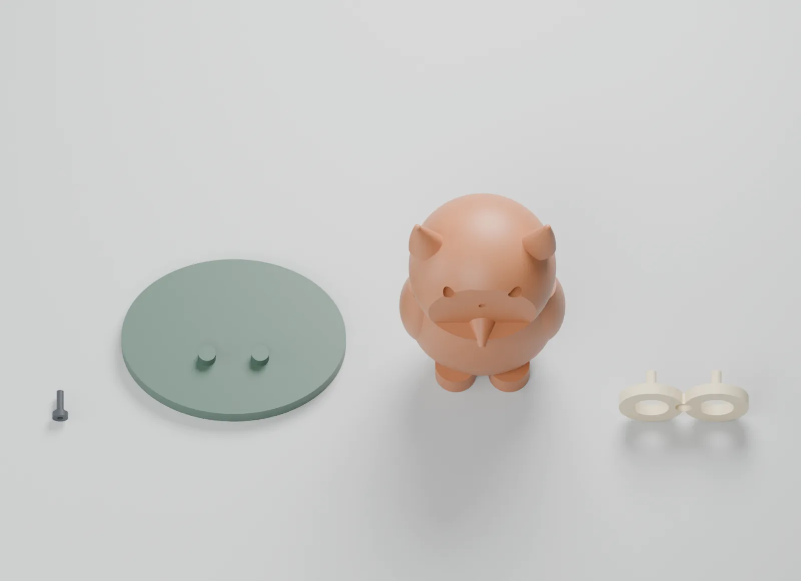 The original figurine components.