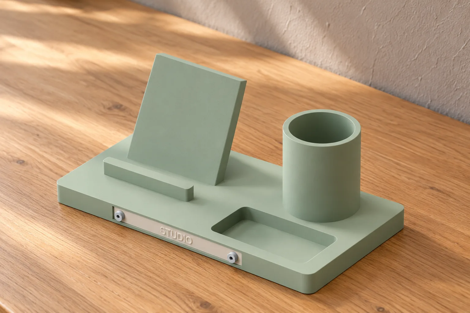 The personalized desktop organizer.